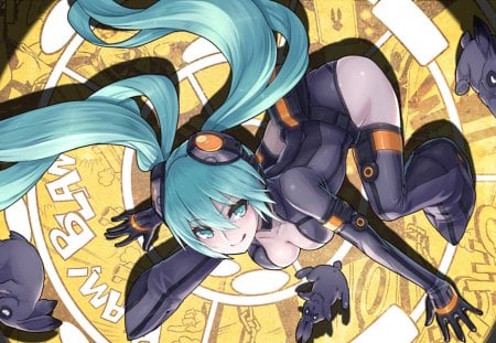 Anime - rabbit, mask, vocaloid, anime, thief, miku, spotlight