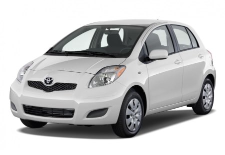 TOYOTA - yaris, white, car, toyota