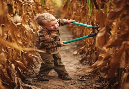 Boy - little farmer - baby, boy, eyes, blue, smile, farmer, cute, little