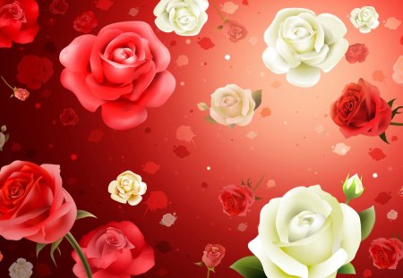 Roses - nice, beauty, buds, delicate, blooms, lovely, nature, blossoms, petals, flowers, texture