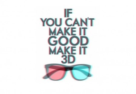 3D - movie, real, 3d, glass