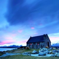 CHURCH at SUNSET