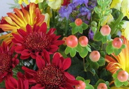 Autumn Bouquet - nature, autumn, fall, colorful, blooms, flowers