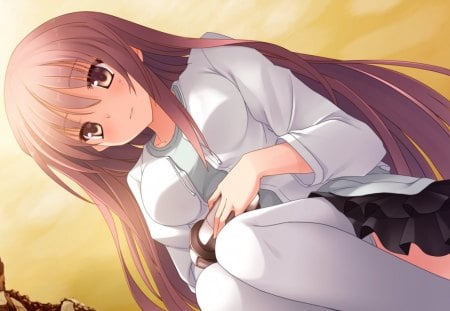 Anime - anime, game cg, short hair, visual novel