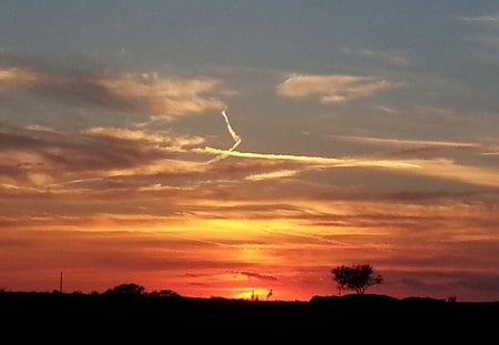 Texas Sunset - texas, sky, sunset, clouds