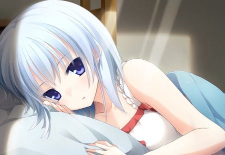 Anime - short hair, anime, visual novel, game cg