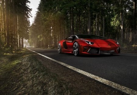 Aventador Tuning - lambo, red, aventador, tuning, lamborghini