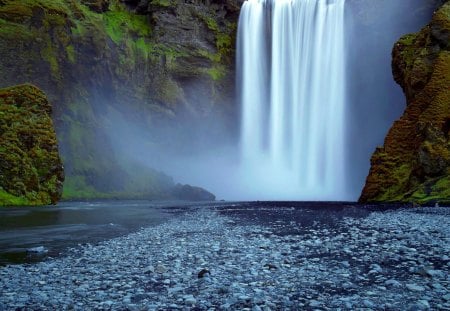 GREAT FALLS - nature, waterfalls, mountain, rocky