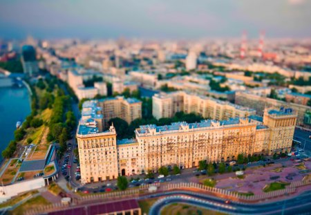 Aerial View Of Moscow - moscow, russia, architecture, buildings, skyscrapers