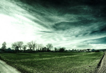 Before rain - forces, autumn, trees, rain, spring, mist, nature, amazing, beautiful, clouds, fog