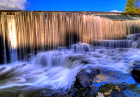 WATERFALLS - waterfalls, wide, nature, flow