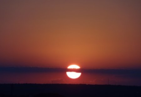 Cutting The Sun - cloud, sky, sun, clouds