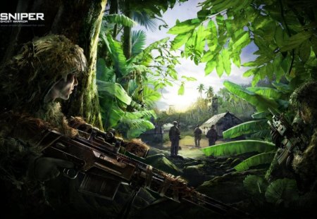 Sniper Ghost Warrior - camaflage, undercover, crafty, war