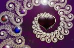 Beauitful Dark Purple Hearts