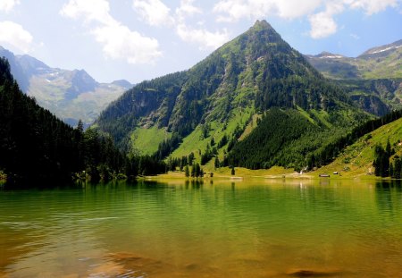 SCHWARZEN-SEE AUSTRIA - sea, lake, mountains, see