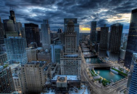 Cityscapes Chicago HDR - hdr, city, town, chicago