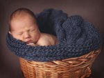 Boy in basket