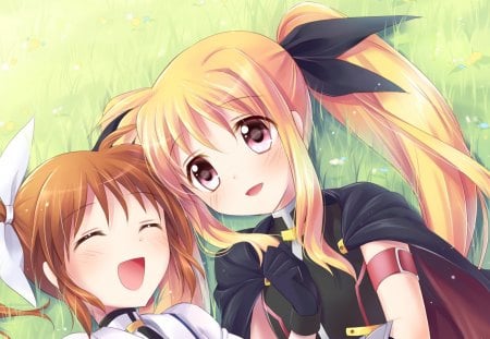 Anime - anime, long hair, 2 girls, cute