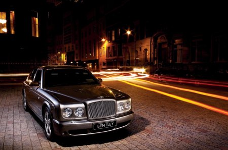 Bentley - luxury, bentley, night, car