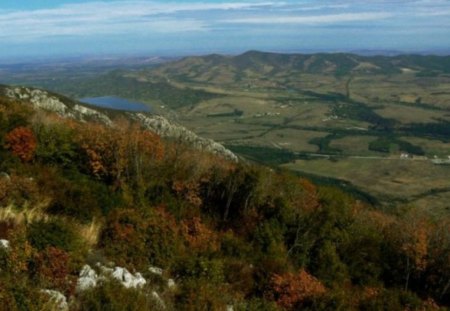 Tha Balkan - autumn, mountain, trees, photography, water, nature, dam, view, fall, forest, beautiful, photo, bulagria