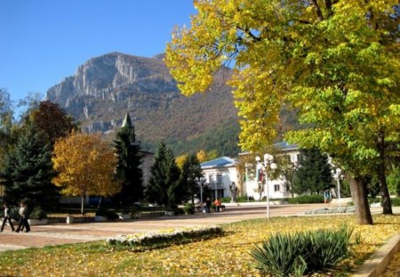 Vratsa town - pretty, trees, town, photography, colors, photo, leaves, mountain, fall, nature, autumn, nice, bulgaria