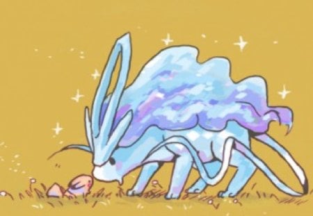 Suicune - suicune, blue, pokemon, pikachu