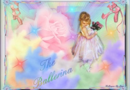 The Ballerina - roses, girl, ballet, ballerina, dancing