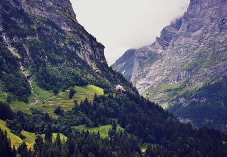 Beautiful View - beauty, sky, view, beautiful, blue, mountains