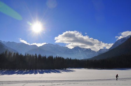 HINTERSTODER AUSTRIA - snow, winter, austria, sun