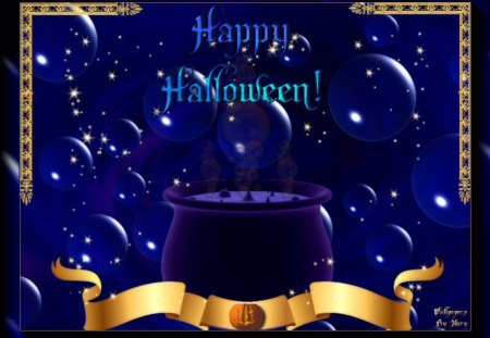 A Different Halloween - halloween, cauldrons, holidays, bubbles