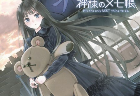 kamisama no memo chou - alice, black dress, anime, manga