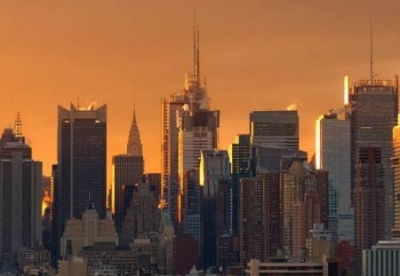 *** Panorama of New York *** - city, skyscrapers, sky, architecture