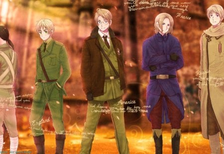 Hetalia Allied Forces 2 - china, england, france, hetaria, russia, america, axis powers hetalia