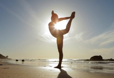 sundown - sexy, sundown, girl, hot, sea, sand