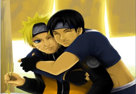 Friends - sai, naruto, ramen, friends, food