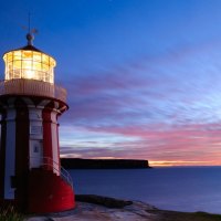 "Watsons Bay Lighthouse, at Dusk"