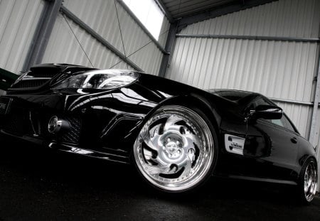 Mercedes SL Maxx - black, merc, german, tuned