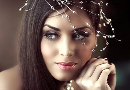 * Beautiful * - lady, cute, dreamer, make up, lips, beautiful woman, eyes