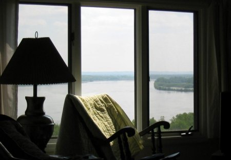 Mississippi river - mississipi, river, country, window