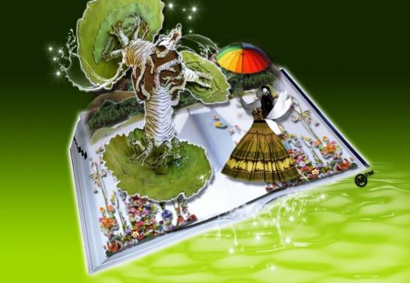 My Pop -Up Story Book - pop-ups, nature, love, life, girl, stories, fantasy