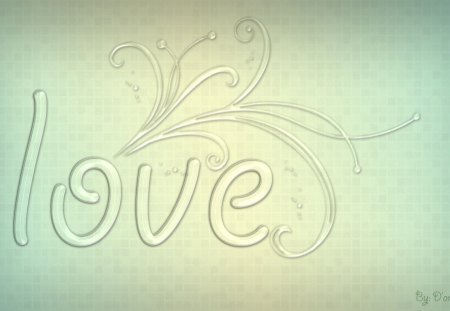 love - love, swirls, glass, typography, photoshop, light, transparent