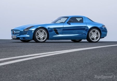 2013 Mercedes SLS AMG Coupe Electric Drive - 2013, electric, amg, ice blue