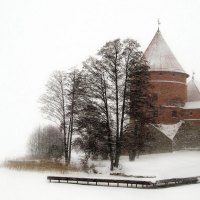 castle in the winter