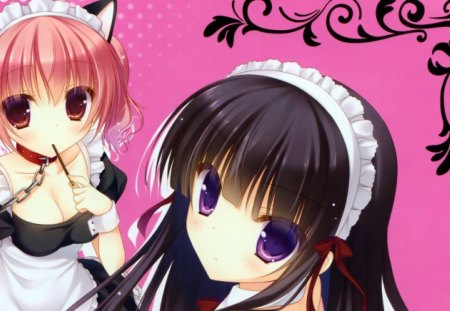 Inu x Boku - cute, anime, maids, pink