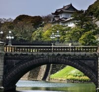 bridge at a japanese castle