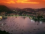 sunset in rio