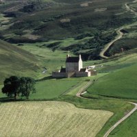 small castle in the valley