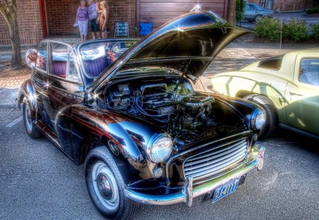 ECONO-RIDE FOR TOMMY - automobiles, vehicles, vintage, engines, shiny, black beauty, morris, cars