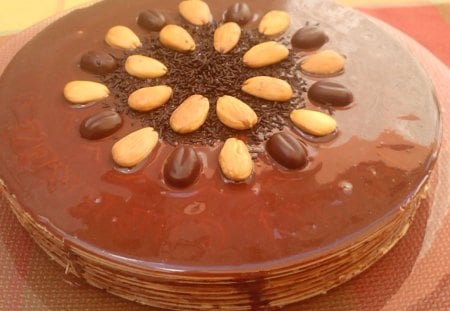 *** Delicious Almond Cake *** - migdaly, ciasta, jedzenie, torty