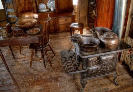 ANCIENT COOKWARE - ovens, furniture, kettles, museums, kitchens, pots, antique, stoves